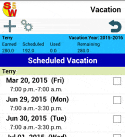 vacation screen